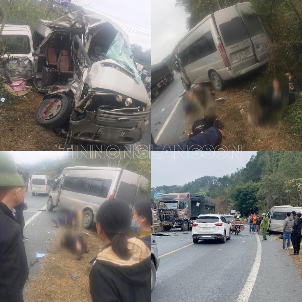Xe khách va chạm xe đầu kéo trên quốc lộ, 2 người tử vong - 1 Xe khách va chạm xe đầu kéo trên quốc lộ, 2 người tử vong - 1