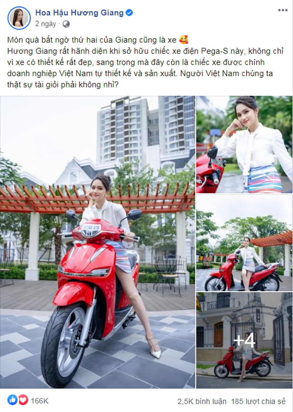 Mẫu xe điện cao cấp PEGA-S được nhiều nghệ sĩ Việt ưa chuộng - 3 Mẫu xe điện cao cấp PEGA-S được nhiều nghệ sĩ Việt ưa chuộng - 3