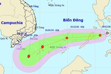 Sáng nay áp thấp nhiệt đới khả năng thành bão sẽ vào Biển Đông