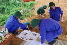 Quảng Bình: Tìm thấy hài cốt liệt sĩ cùng nhiều di vật kèm theo