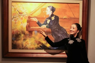 Ngắm chân dung các nghệ sĩ nổi tiếng qua tranh