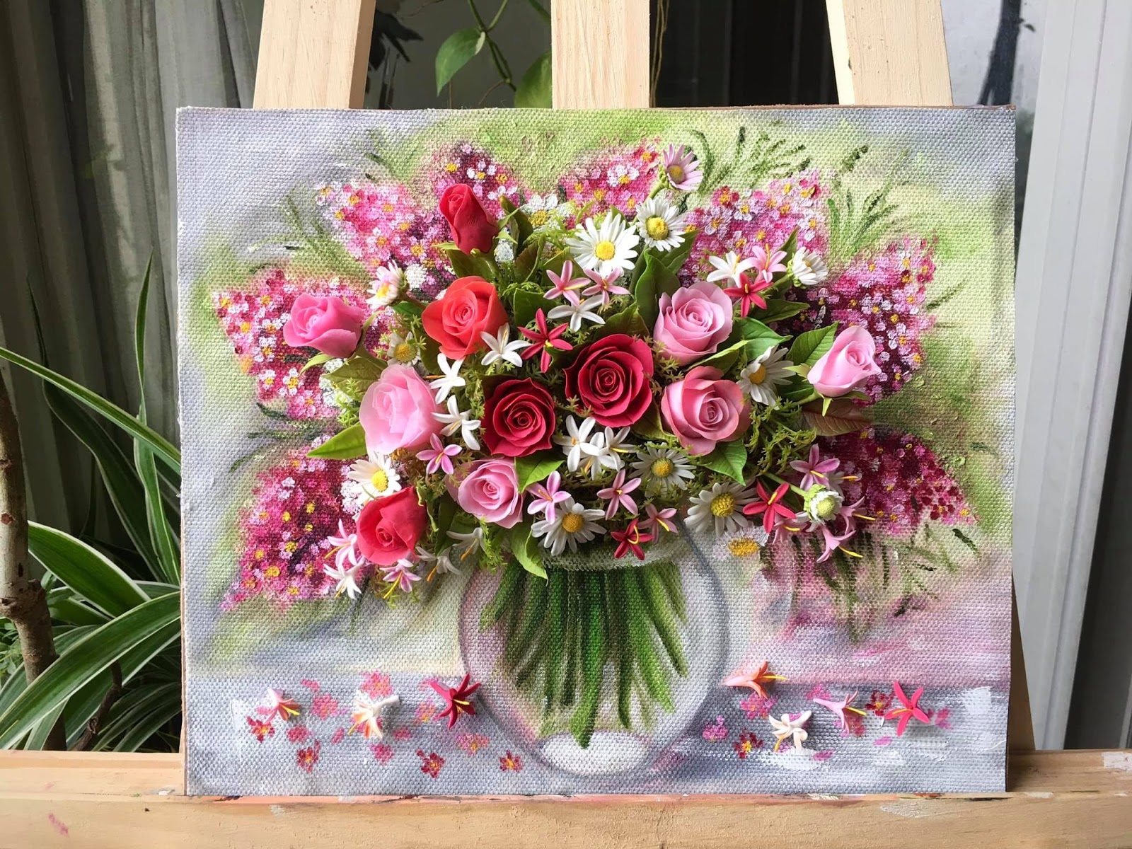 Người phụ nữ vẽ tranh bằng đất sét - 5