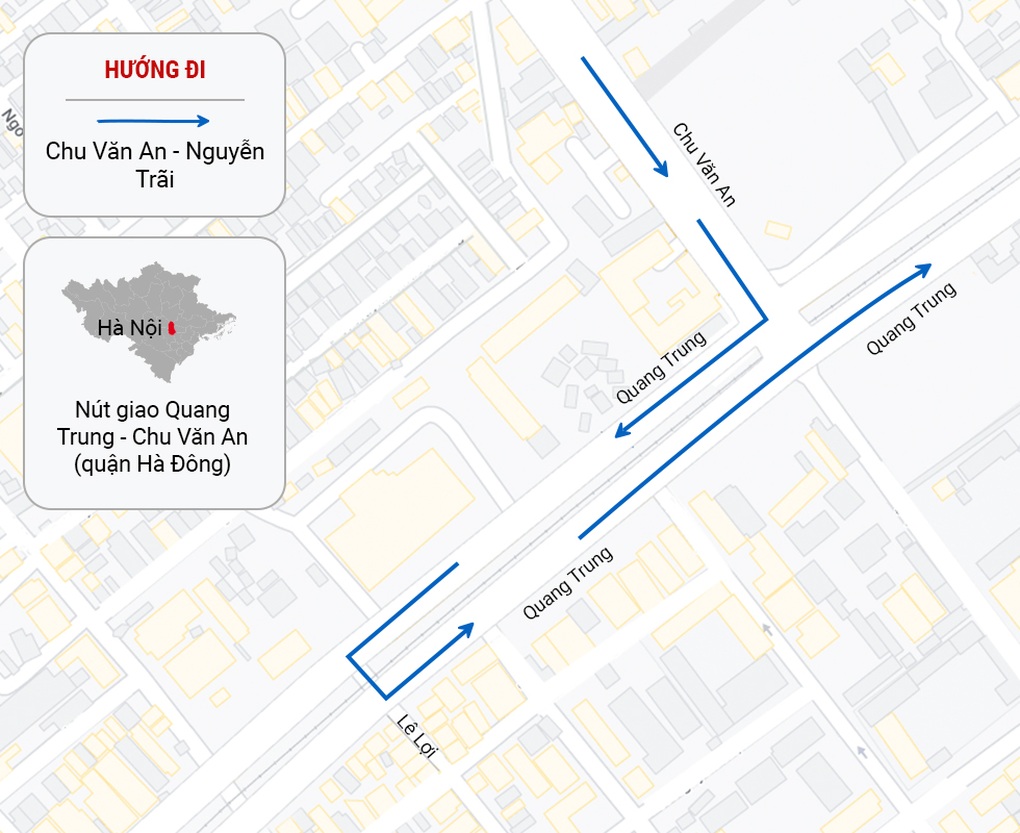 4 nút giao thông lớn ở Hà Nội được tổ chức lại như thế nào? - 4 4 nút giao thông lớn ở Hà Nội được tổ chức lại như thế nào? - 4