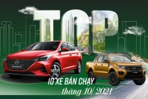 10 xe bán chạy tháng 10/2021: Accent đầu bảng, Vios và Fadil xuống hạng