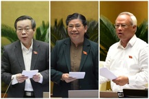 Quốc hội thống nhất miễn nhiệm 3 Phó Chủ tịch Quốc hội