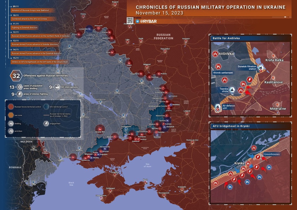 Chiến sự Ukraine 16/11: Nga siết vây Avdiivka, Kiev rút lui ở Petrovskoe - 5