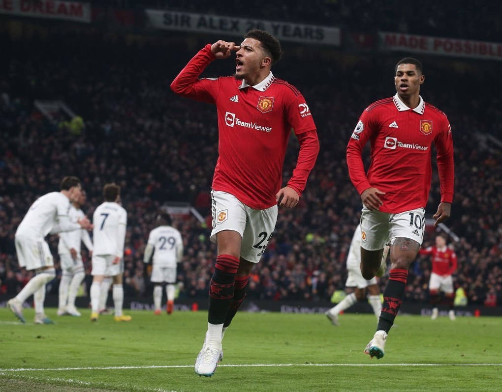 Rashford, Sancho lập công, Man Utd vất vả thoát thua trước Leeds - 3 Rashford, Sancho lập công, Man Utd vất vả thoát thua trước Leeds - 3