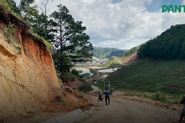 Taluy sạt lở uy hiếp việc đi lại của người dân Đà Lạt