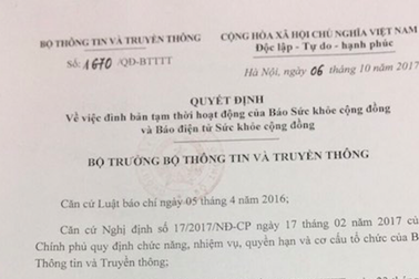 Đình bản 3 tháng báo Sức khỏe cộng đồng