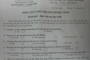 Dạy tiếng Anh liên kết ở tiểu học: “Ép” theo kiểu tự nguyện
