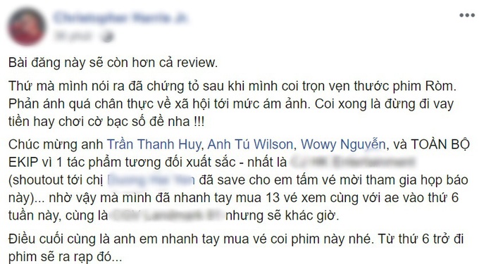 MXH bùng nổ vì Ròm: Nô nức khen phim siêu xịn nhưng vẫn bắt bẻ vụ luận đề chưa đúng chuyên môn nha! - Ảnh 9.