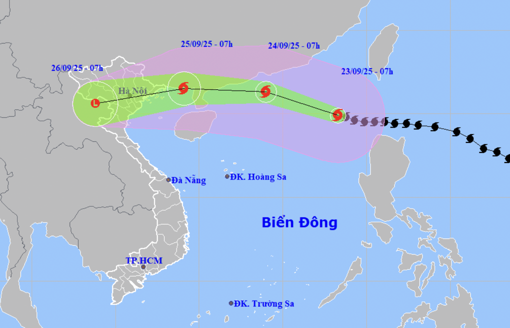 Từ ngày 24/9 siêu bão Ragasa có thể suy yếu dần? - 1 Từ ngày 24/9 siêu bão Ragasa có thể suy yếu dần? - 1