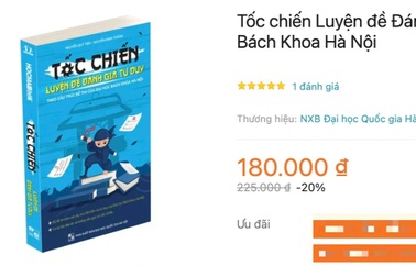 Sách 'Tốc chiến luyện đề đánh giá tư duy' gắn mác Bách khoa HN để trục lợi