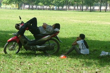 Hà Tĩnh: Tìm nơi trốn nắng