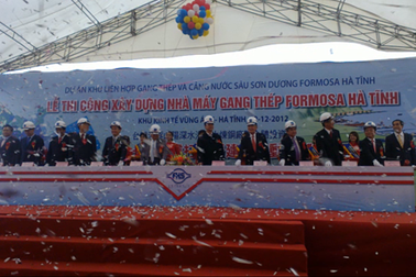 Khởi Công xây dựng Nhà máy gang thép Formosa Hà Tĩnh