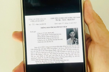 Nam sinh viên ở TPHCM mất tích gần 2 tháng sau khi xin tiền học