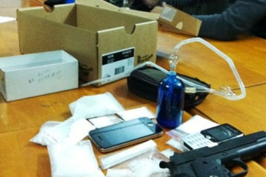 Triệt phá “đại lý” ma túy trang bị súng