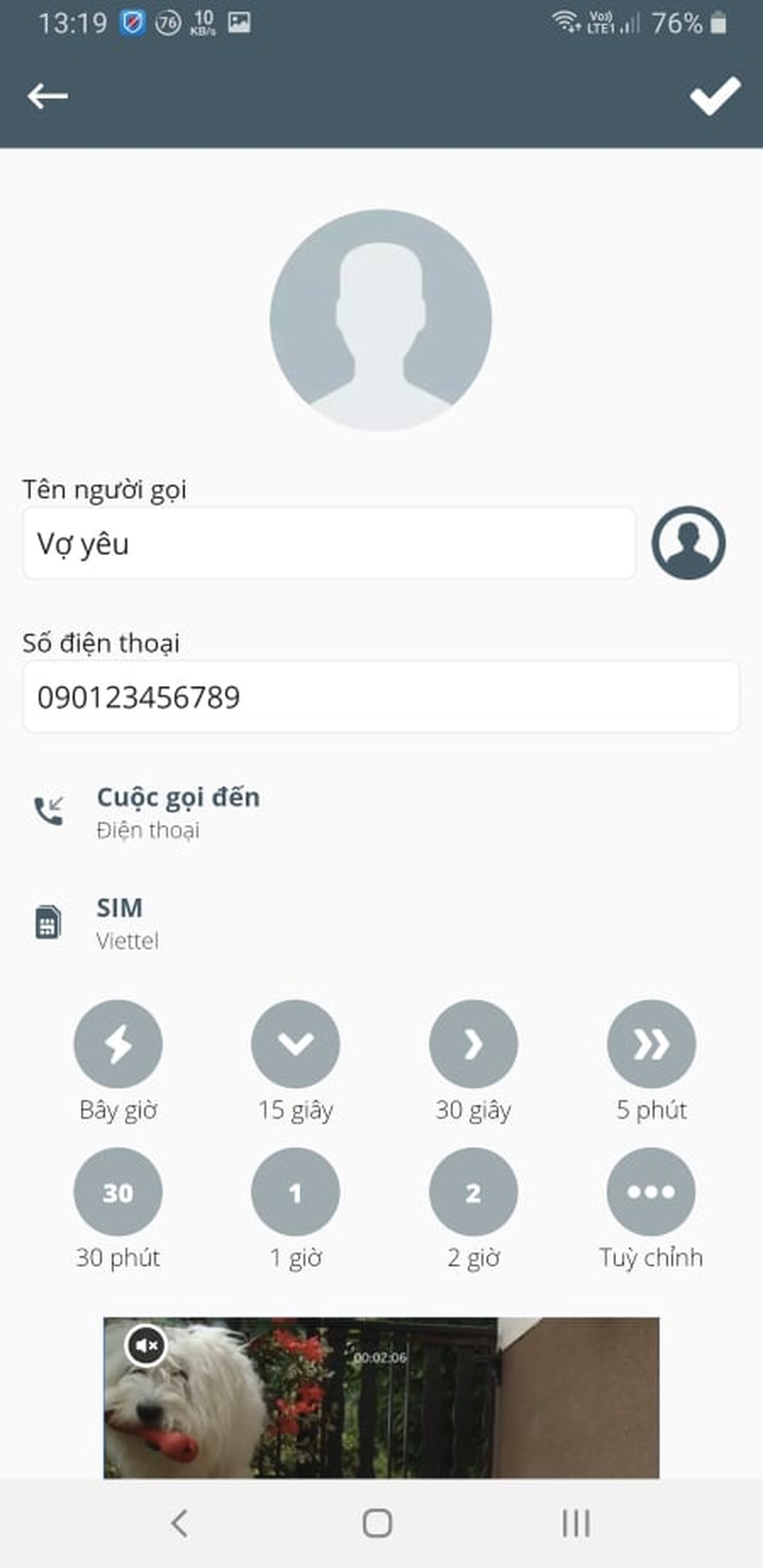 Thủ thuật hẹn giờ để smartphone tự động gửi tin nhắn, tạo cuộc gọi ảo... - 5 Thủ thuật hẹn giờ để smartphone tự động gửi tin nhắn, tạo cuộc gọi ảo... - 5