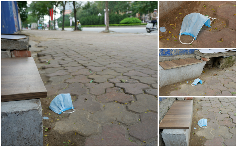 Hà Nội: Khẩu trang “vô chủ” bủa vây đường phố giữa mùa dịch Covid-19 - 2 Hà Nội: Khẩu trang “vô chủ” bủa vây đường phố giữa mùa dịch Covid-19 - 2