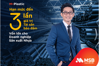 MSB dành 1.000 tỷ đồng ưu đãi lãi suất cho doanh nghiệp ngành nhựa
