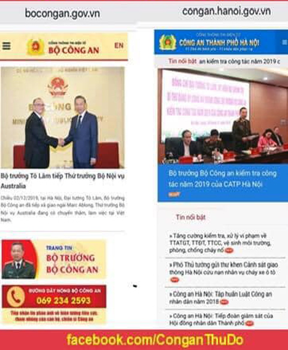 Giả mạo trang web của công an để phát tán mã độc - 2 Giả mạo trang web của công an để phát tán mã độc - 2