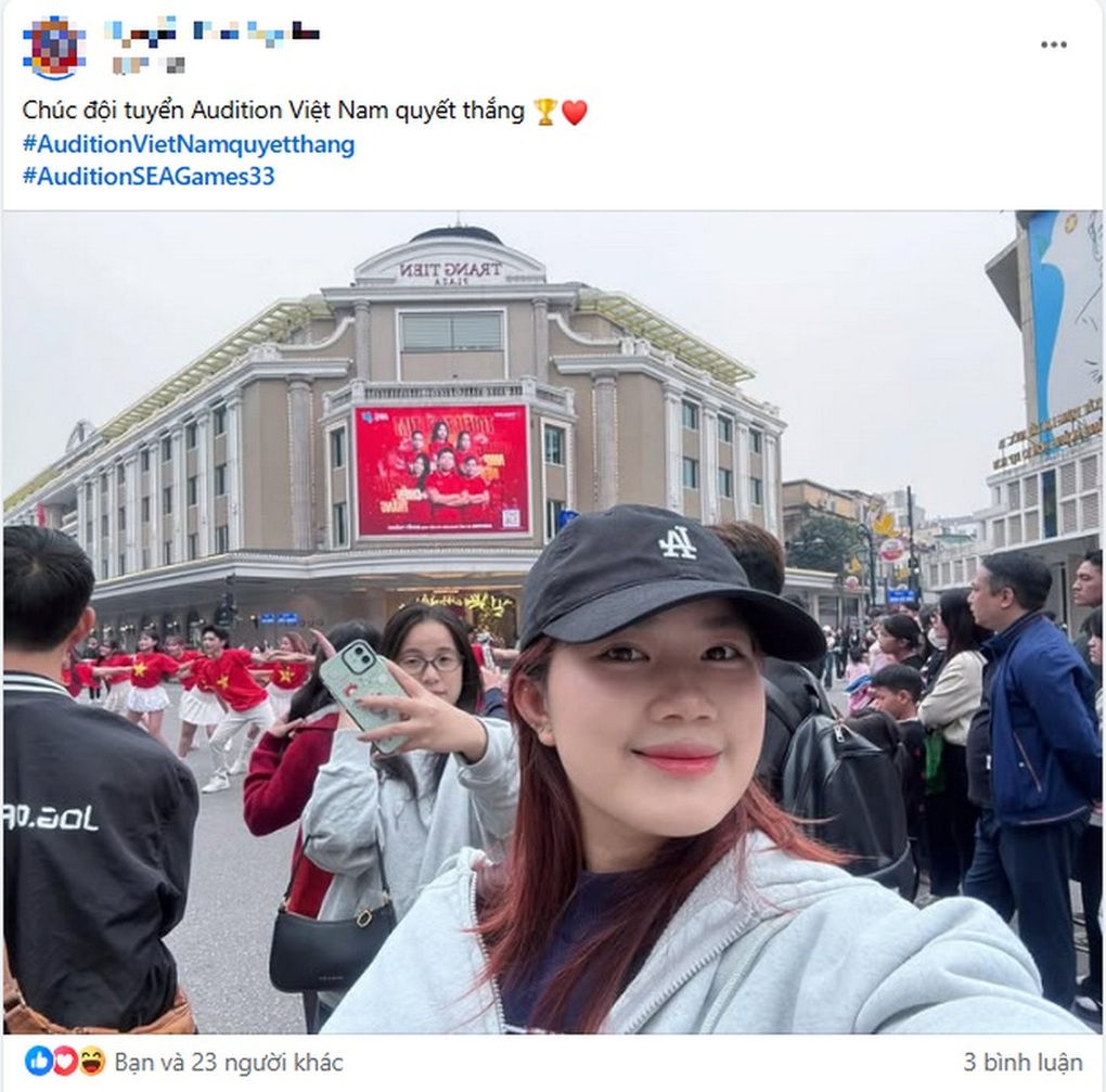 Nhiều bạn trẻ cổ vũ đội tuyển Audition Việt Nam tham dự SEA Games 33 - 3 Nhiều bạn trẻ cổ vũ đội tuyển Audition Việt Nam tham dự SEA Games 33 - 3