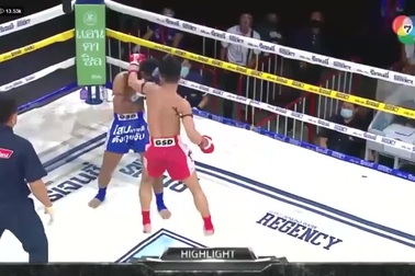 Võ sĩ hạ đo ván đối thủ với cú đá nặng tựa ngàn cân