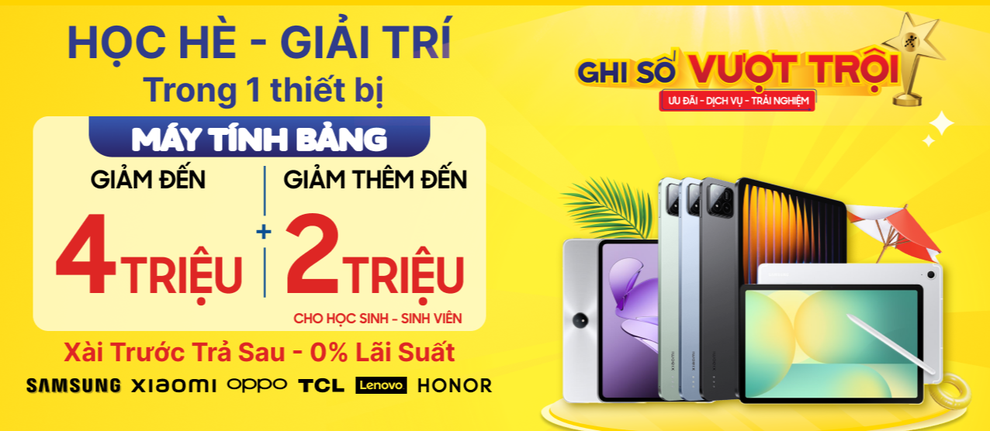 3 mẫu máy tính bảng mức giá ưu đãi dành cho sinh viên tại Thế Giới Di Động - 1 3 mẫu máy tính bảng mức giá ưu đãi dành cho sinh viên tại Thế Giới Di Động - 1