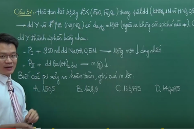 Video bài giảng Hóa học: Dễ dàng ghi điểm câu hỏi vận dụng cao Hóa học vô cơ
