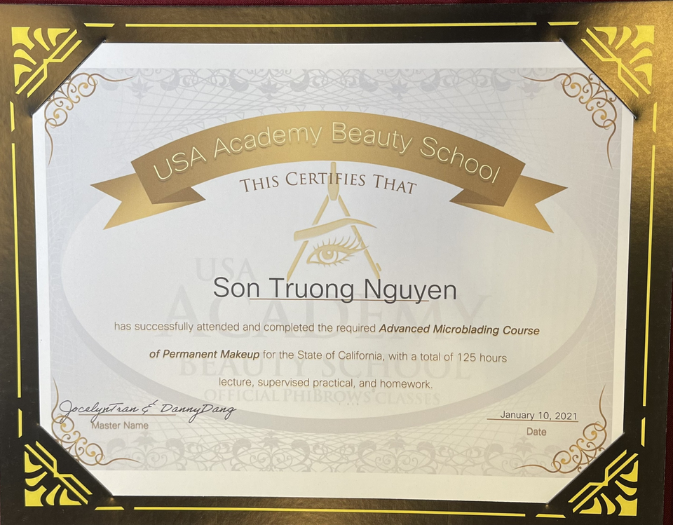 Master Nguyễn Trường Sơn cùng đội ngũ quán quân ngành phun xăm thẩm mỹ - 2 Master Nguyễn Trường Sơn cùng đội ngũ quán quân ngành phun xăm thẩm mỹ - 2