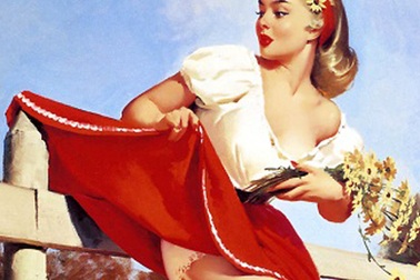 Thể loại tranh “pin-up” nóng bỏng của thập niên 1950  
