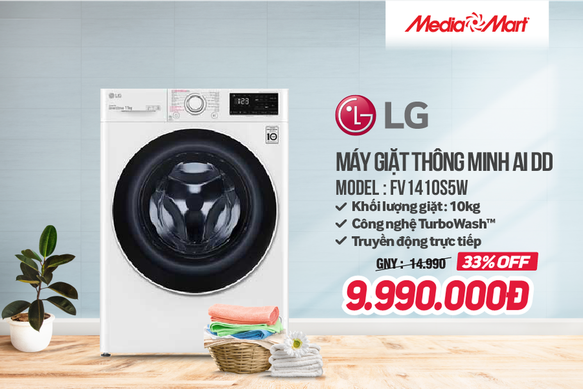 Top 5 máy giặt lồng ngang giảm giá mạnh trước Tết - 1 Top 5 máy giặt lồng ngang giảm giá mạnh trước Tết - 1