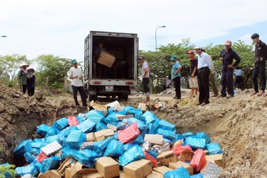 Tiêu hủy 157 mặt hàng có nguy cơ ảnh hưởng đến sức khỏe
