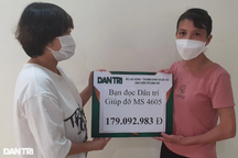 Trao số tiền gần 180 triệu đồng đến người cha gặp nạn bị chấn thương sọ não