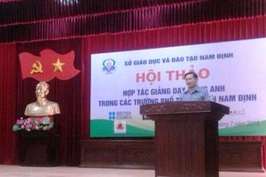 Hội thảo "Hợp tác giảng dạy tiếng Anh trong các trường phổ thông tỉnh Nam Định"