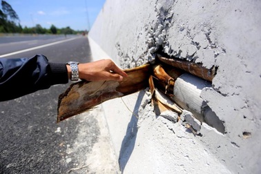 Chủ đầu tư lý giải “bê tông cốt chuối” trong dải phân cách cao tốc Đà Nẵng - Quảng Ngãi