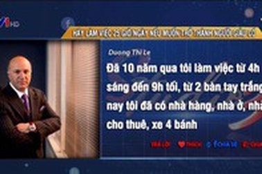 Hãy làm việc 25 giờ/ngày nếu muốn trở thành người giàu có