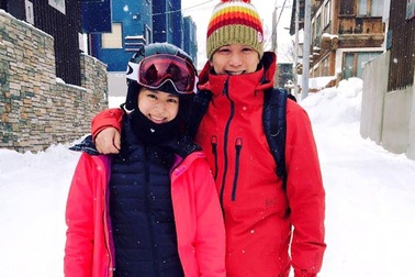 Hồ Hạnh Nhi và chồng đi nghỉ trăng mật tại Nhật Bản