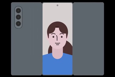 Minh họa cơ chế gập, mở trên điện thoại màn hình gập ba của Samsung