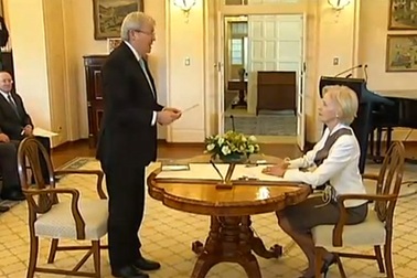 Ông Kevin Rudd tuyên thệ nhậm chức thủ tướng Australia