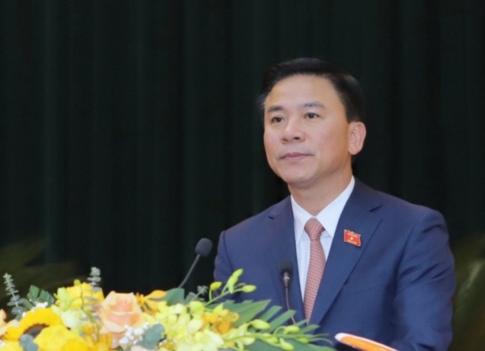 Bí thư Tỉnh ủy, Chủ tịch HĐND tỉnh Thanh Hoá Đỗ Trọng Hưng phát biểu khai mạc kỳ họp