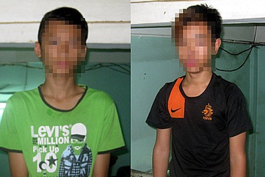 Hai tên cướp “nhí” sa lưới cảnh sát khi vừa “ăn hàng”