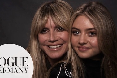 Heidi xinh đẹp bên con gái cưng