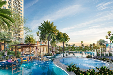 Hồ bơi muối khoáng công nghệ châu Âu tại dự án La Partenza