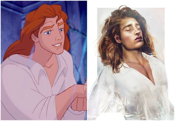 Bất ngờ với phiên bản đời thực của các nam chính trong phim hoạt hình Disney, toàn siêu cấp đẹp trai đốn tim chị em - Ảnh 2. Bất ngờ với phiên bản đời thực của các nam chính trong phim hoạt hình Disney, toàn siêu cấp đẹp trai đốn tim chị em - Ảnh 2.