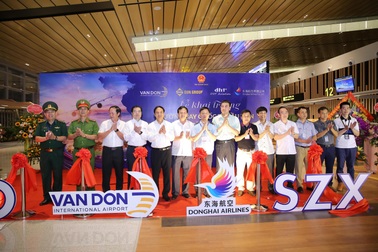 Khai trương đường bay Vân Đồn - Thẩm Quyến, sân bay Vân Đồn hiện thực hóa mục tiêu thị trường quốc tế