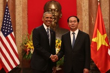 Tổng thống Mỹ hội đàm cùng Chủ tịch nước Trần Đại Quang