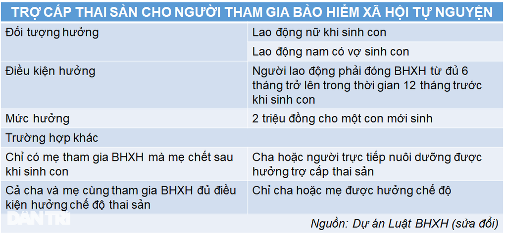 Năm 2024, người tham gia BHXH tự nguyện có được hưởng chế độ thai sản? - 2