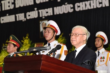 Tổng Bí thư: Chủ tịch nước Trần Đại Quang mất đi là một tổn thất lớn