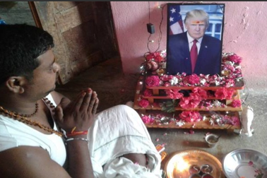 Người đàn ông Ấn Độ tôn sùng Tổng thống Trump như vị thần